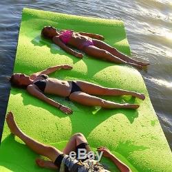 18 Foot Foam Floating Water Mat Aqua Boat Pad for Lakes Rivers Rubber Dockie