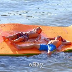 18 Foot Foam Floating Water Mat Aqua Boat Pad for Lakes Rivers Rubber Dockie
