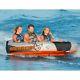 1 2 3 Person Ho Sports Sidewinder 3 Towable Water Ski Tube Boat With Rope & Pump