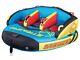 1 2 Or 3 Person Towable Tube Water Raft 50' Tow Rope & Pump Ho Sports Striker 3