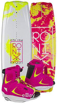 2015 RONIX KRUSH 134 CM WAKEBOARD WithLUXE BOOTS WOMENS SIZE 8-10.5