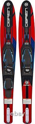 2211130 O'Brien Vortex Widebody Combo Water Skis 65.5, Red