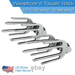 2Pcs Wakeboard Tower Rack Surfboard Holder Water Ski Board bracket Boat Racks