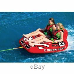 2 Person Coupe Cockpit Towable Water Tubing Inflatable Pool Lake Water Sports