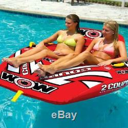 2 Person Coupe Cockpit Tube Towable Water Ski Boat Inflatable Water Sports Pool