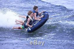 2 Person Towable Inflatable Tube Float Water Sport Boat Raft Tubing Ski Fun NEW