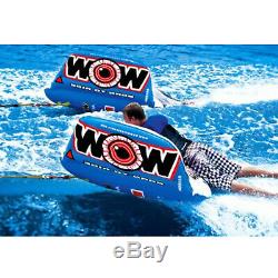 2 Person Towable Tube Pull Behind Boat Inflatable Ski Lake River Boating Kids