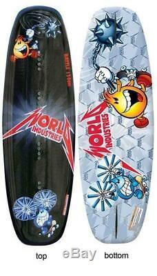 $300 124cm World Industries Battle Wakeboard + Fins Mens Womens Kids Youth NEW