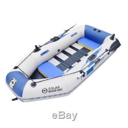 3-4 Person Inflatable Boat 2.3m PVC Kayak Rafting Fishing Dinghy Tender Pontoon