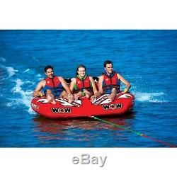 3 P coupe tube inflatable towable lounge water-ski fun float WOW item 15-1040