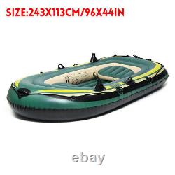 3 Person Inflatable Floating Fishing Boat Drifting Dinghy Yacht Raft W