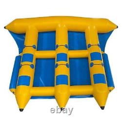 4-6 People 13ft Inflatable Fly Fish Towable Banana Boat Tube For Sea Beach Games