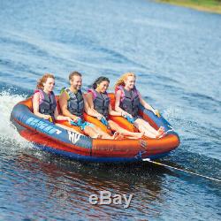 4 Person Towable Raft Float Water Sports Boat Inner Tube Inflatable Tow Tubing
