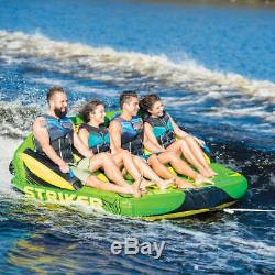 4 Person Towable Raft Water Sports Boat Inner Tube Inflatable Float Tow Tubing