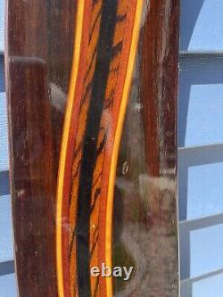 67 Connelly Hook Wood Inlay Slolom Waterski Sport Blue Brown NICE