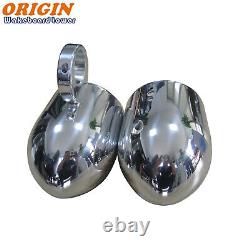 6.5in Polished Aluminum Wakeboard Speaker Pods Enclosures in Pair
