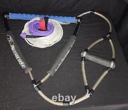 ACCURATE HANDLE With60 ft WAKEBOARD ROPE GREAT CONDITION! READ