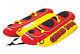 Airhead Hot Dog 4-rider Towable Inflatable Boat Lake Tube, Up To 4 People Hd-4