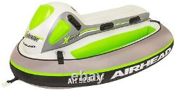 AIRHEAD XCELERATOR, 2 Rider Towable Tube, White/Green/Gray