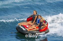 AQUAGLIDE RETRO 3 Rider Capacity Towable Lounger Swim Boat Tube New 58-5216618
