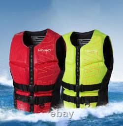 Adult Life Jacket Neoprene Safety Water Ski Water Ski Swimming Fishing Surf
