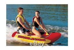 Airhead-2-Person-Inflatable-Hot-Dog-Towable-Banana-Boat-Water-Sport-Ski-Tube