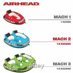 Airhead 2 Person Towable Tube Boating Inflatable Lake Heavy Duty Water Sports