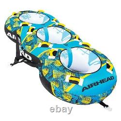 Airhead AHBL-32 Inflatable Towable Tube Blast 3 Rider Water Tube Boat Toy