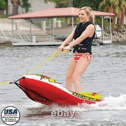Airhead AHEZ-200 Big EZ Ski Inflatable Water Skiing Training Towable Lake Tube