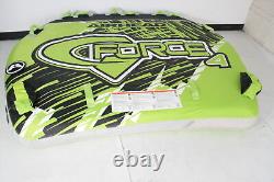 Airhead AHGF 4 G Force Towable Tube for Boating fits 1 To 4 Riders Green
