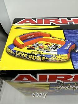 Airhead AHLW-3 Live Wire 3 Inflatable 1-3 Rider Boat Towable Lake Water Tube