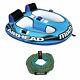 Airhead Ahm2-2 Mach 2 Inflatable 2 Rider Water Towable Tube With 50-60' Tow Rope