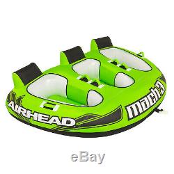 Airhead AHM3-1 Mach 3 Towable Inflatable Water Tube 3 Riders PVC Boat Toy Lake