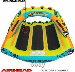 Airhead AHPZ-1752 Poparazzi 2 Person Inflatable Towable Water Lake Boating Tube