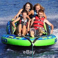 Airhead AHSB-4 Sportsstuff Switchback Inflatable 4 Rider Water Toy Towable Tube