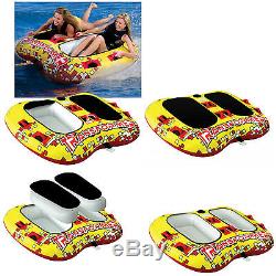 Airhead AHTF-2 Transformer Towable Inflatable Water Riding Boat Tube 2 Rider