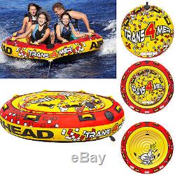 Airhead AHTF-4 TRANSFORMER 4 Towable Inflatable 4 Rider Water Tube Boat Toy