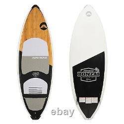 Airhead AHWS-F01 Bonzai Wakesurfer Woody Style Surf Board Wake Surf Watersport