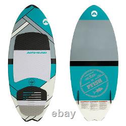 Airhead AHWS-F02 Pfish Skim Wakesurf Board Wake Surf Water Sport Grey Turquoise