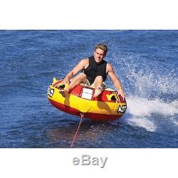 Airhead Blast 1 Rider Watersports Inflatable Towable Tube Ringo Donut FREE Rope