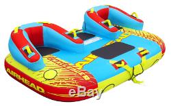 Airhead Challenger 1 to 3 Rider Inflatable Towable Boating Water Sports Tube NEW