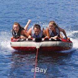 Airhead G-Force 3 Inflatable Water Tube Triple Rider Boat Tow Towable AHGF-3