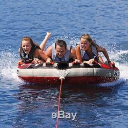 Airhead G-Force BIG 3 Person Towable Inflatable Tube, Ring, Wakeboard