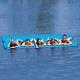 Airhead Gang Plank Inflatable Island Water Raft Lounge 6 Person Lake Pool Ahgp-6
