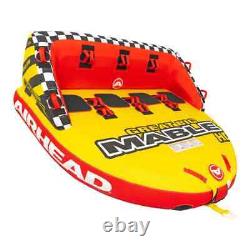 Airhead Great Big Mable HD Towable 4 Rider Tube for Boating and Water Sports