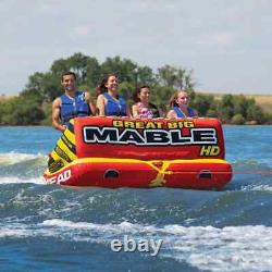 Airhead Great Big Mable HD Towable 4 Rider Tube for Boating and Water Sports