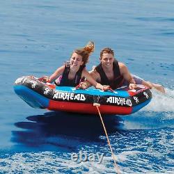 Airhead Griffin 2 Person Inflatable Winged Shaped Water Boating Towable Tube