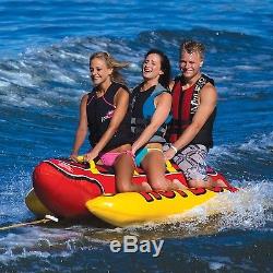 Airhead HD-3 Inflatable Hot Dog Towable Banana Boat Water Sport Ski Tube