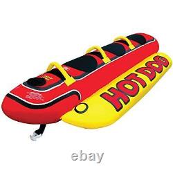 Airhead Hot Dog 3 1-3 Rider Towable Tube for Boating