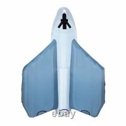 Airhead Jet Fighter Airplane 4 Person Inflatable Boat Towable Water Tube Raft